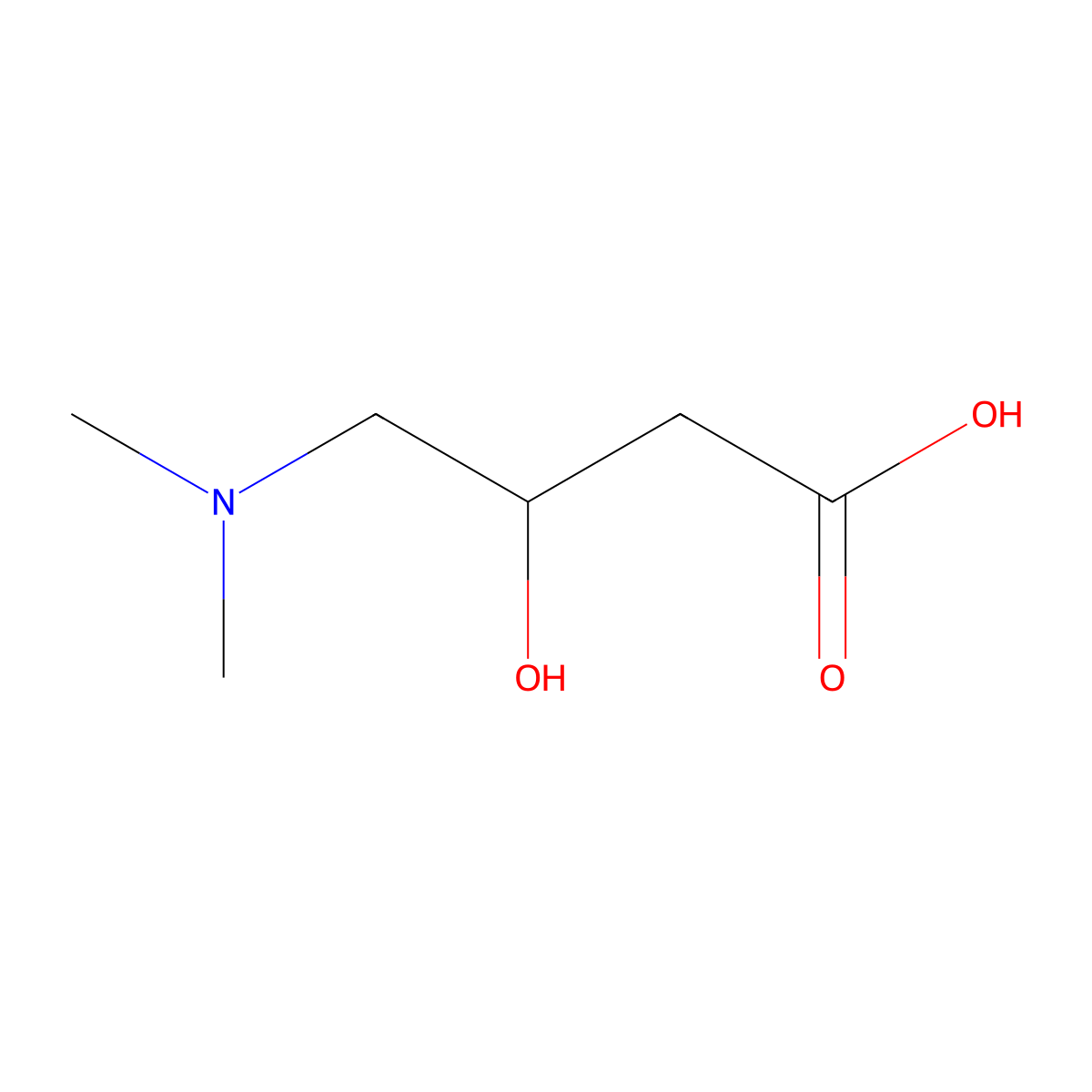 4-(Dimethylamino)-3-hydroxybutanoic acid molecular structure, CAS 3688-46-8