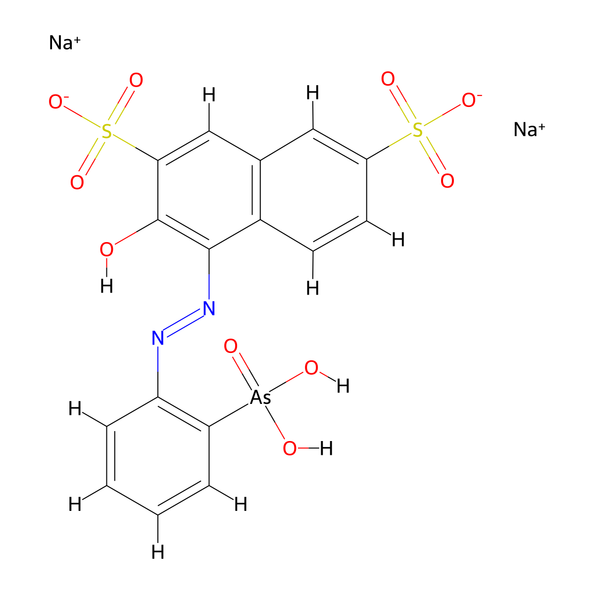 Thorin molecular structure, CAS 3688-92-4