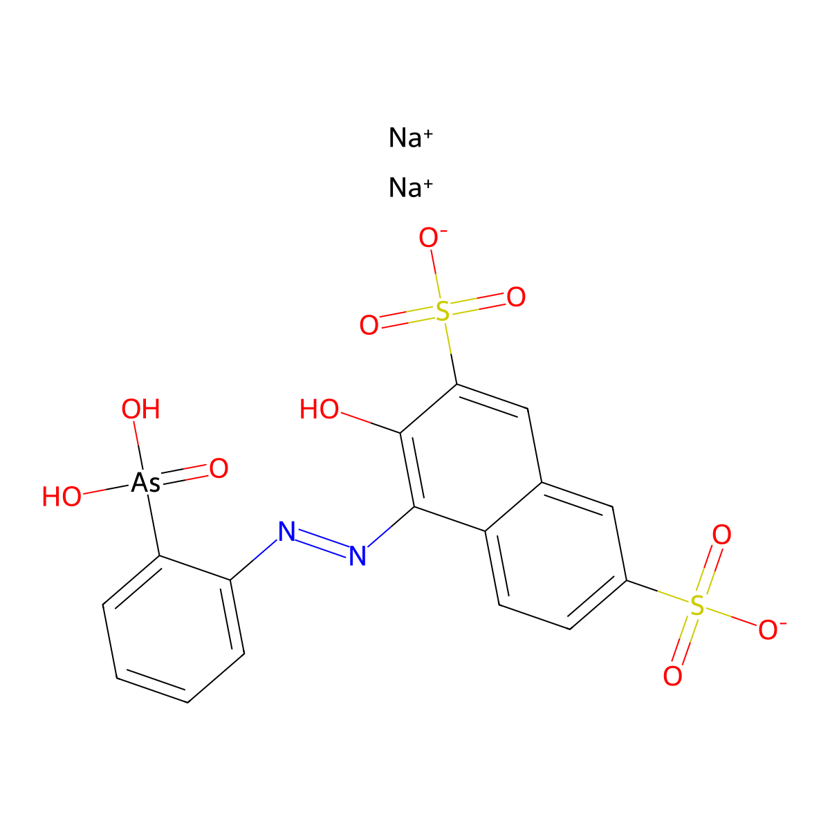 Thorin molecular structure, CAS 3688-92-4