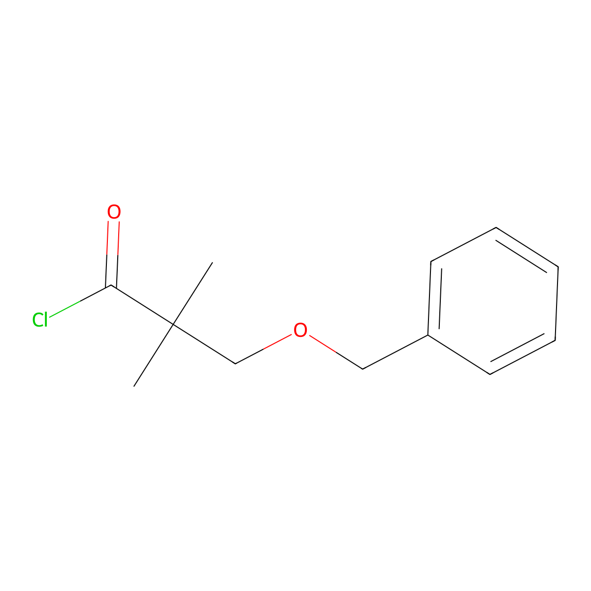 3-Benzyloxy-2,2-dimethylpropionyl chloride molecular structure, CAS 36881-15-9