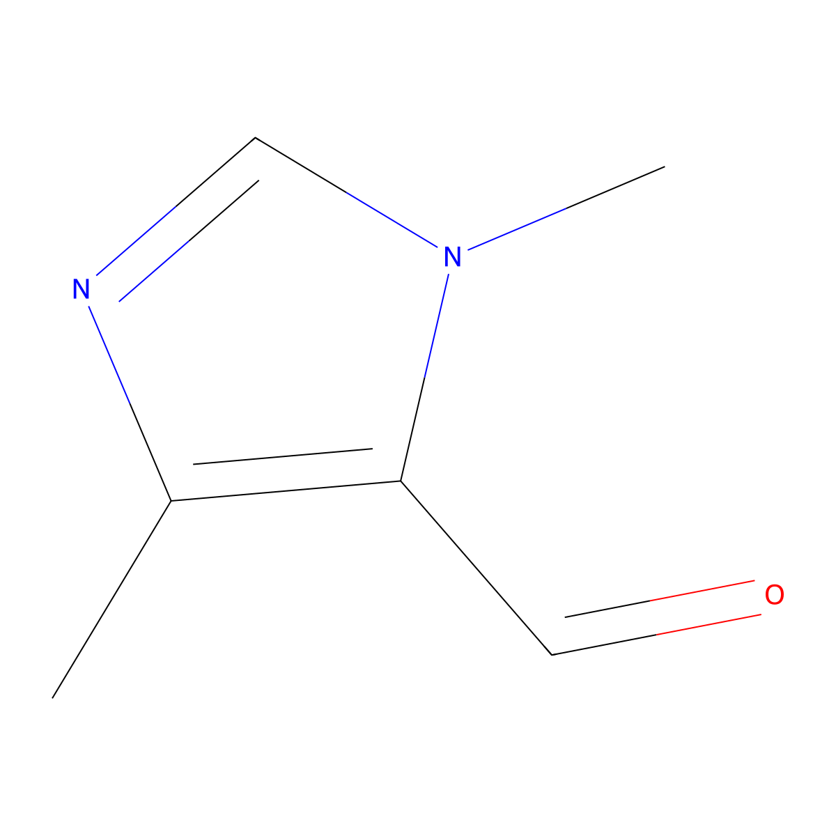 1,4-dimethyl-1H-imidazole-5-carbaldehyde molecular structure, CAS 368833-94-7