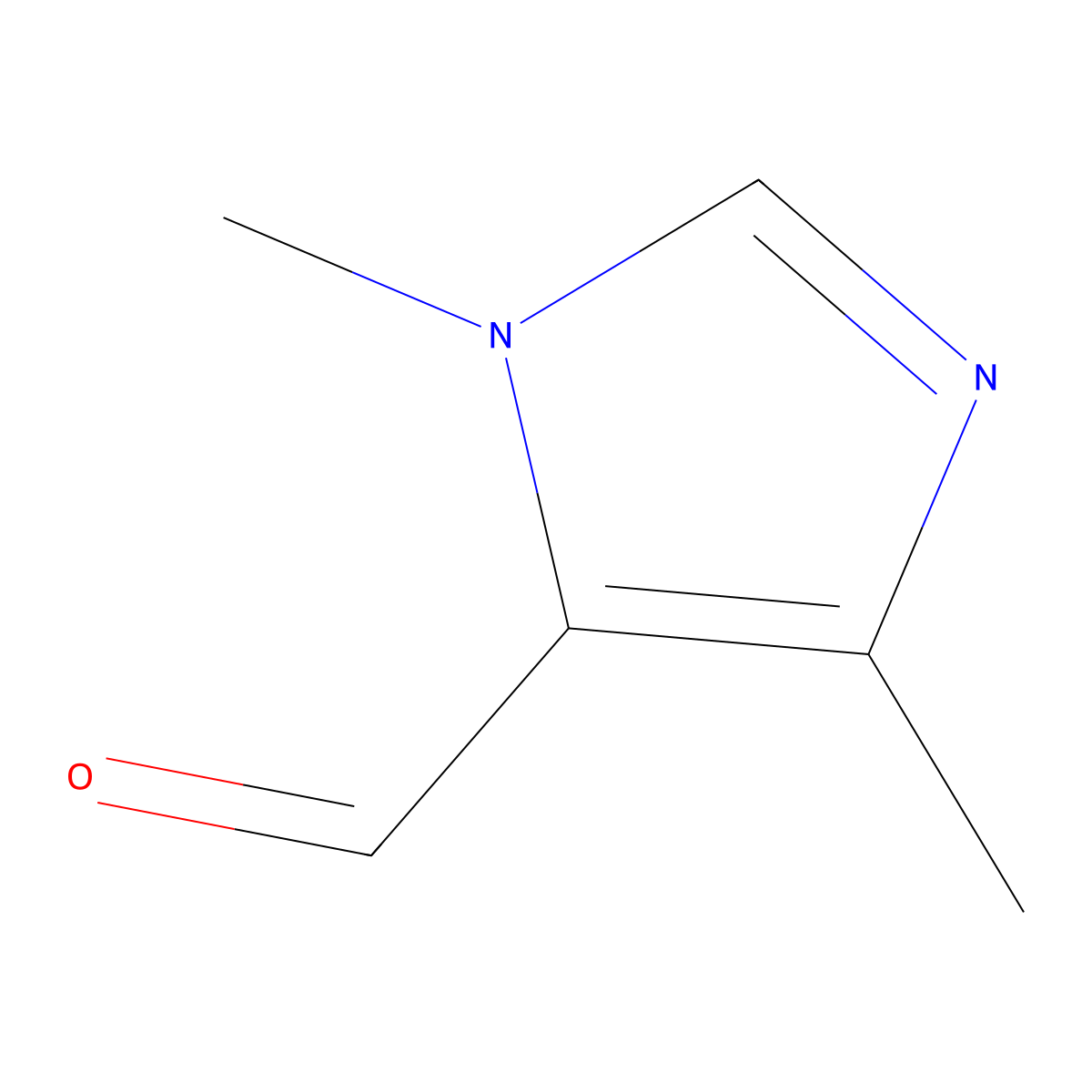 1,4-dimethyl-1H-imidazole-5-carbaldehyde molecular structure, CAS 368833-94-7