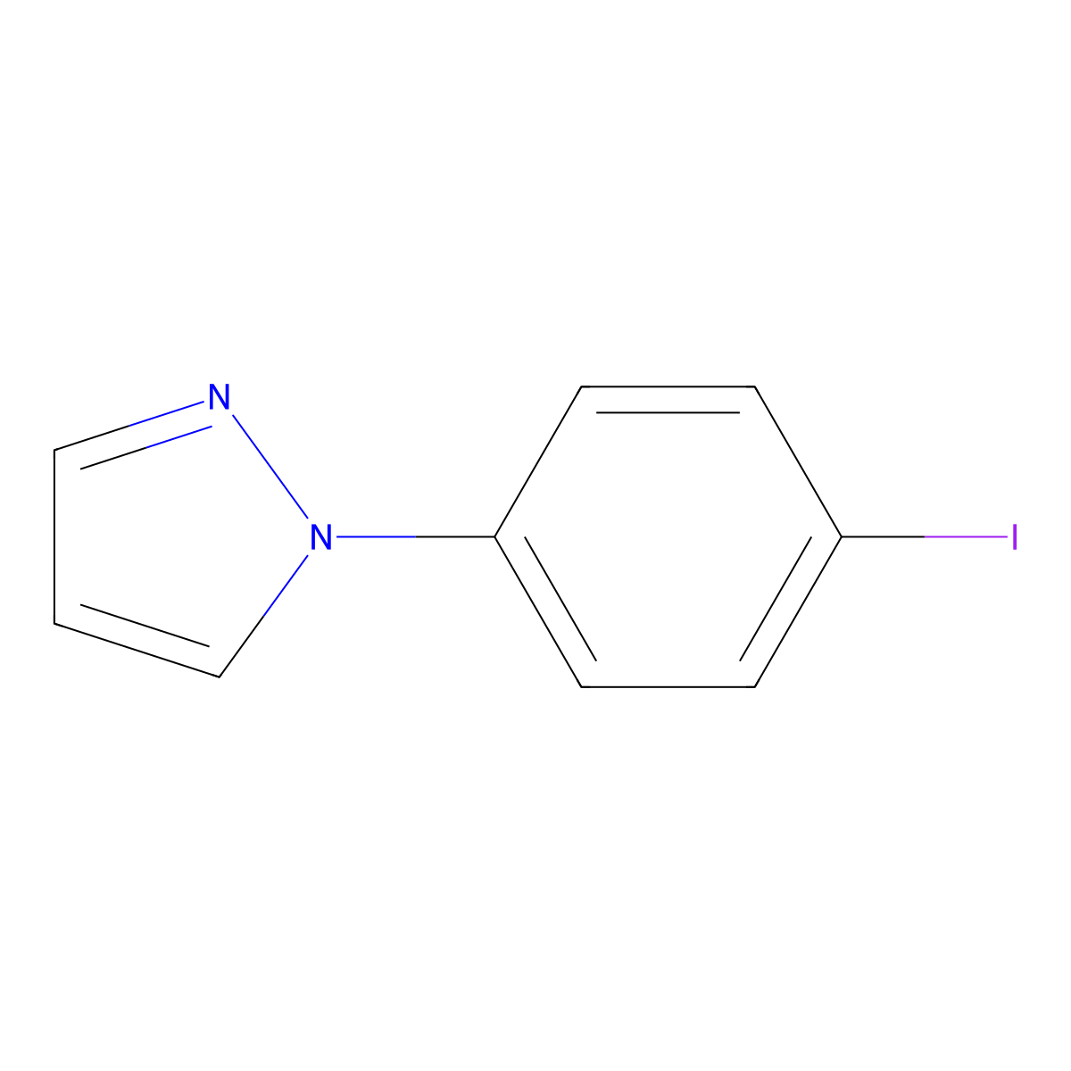 1-(4-Iodophenyl)-1H-Pyrazole molecular structure, CAS 368869-86-7