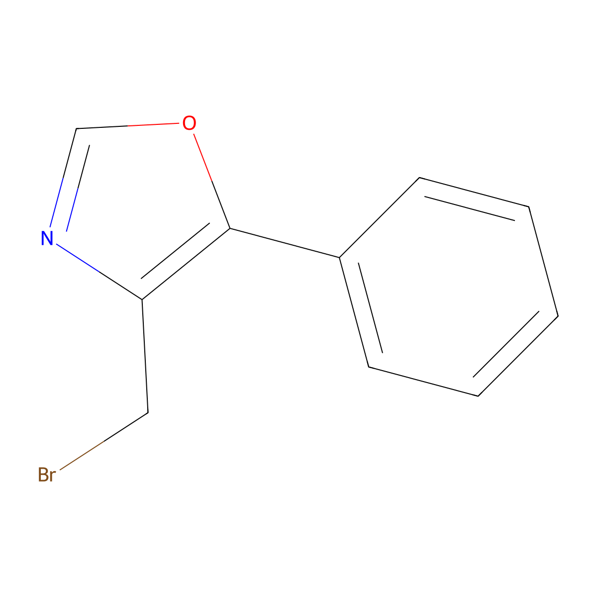 4-(Bromomethyl)-5-phenyloxazole molecular structure, CAS 368869-94-7