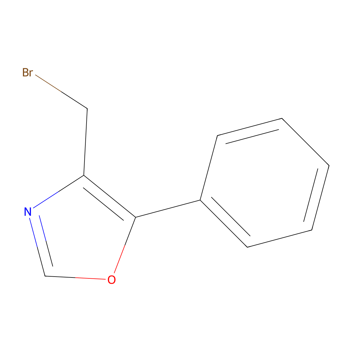 4-(Bromomethyl)-5-phenyloxazole molecular structure, CAS 368869-94-7