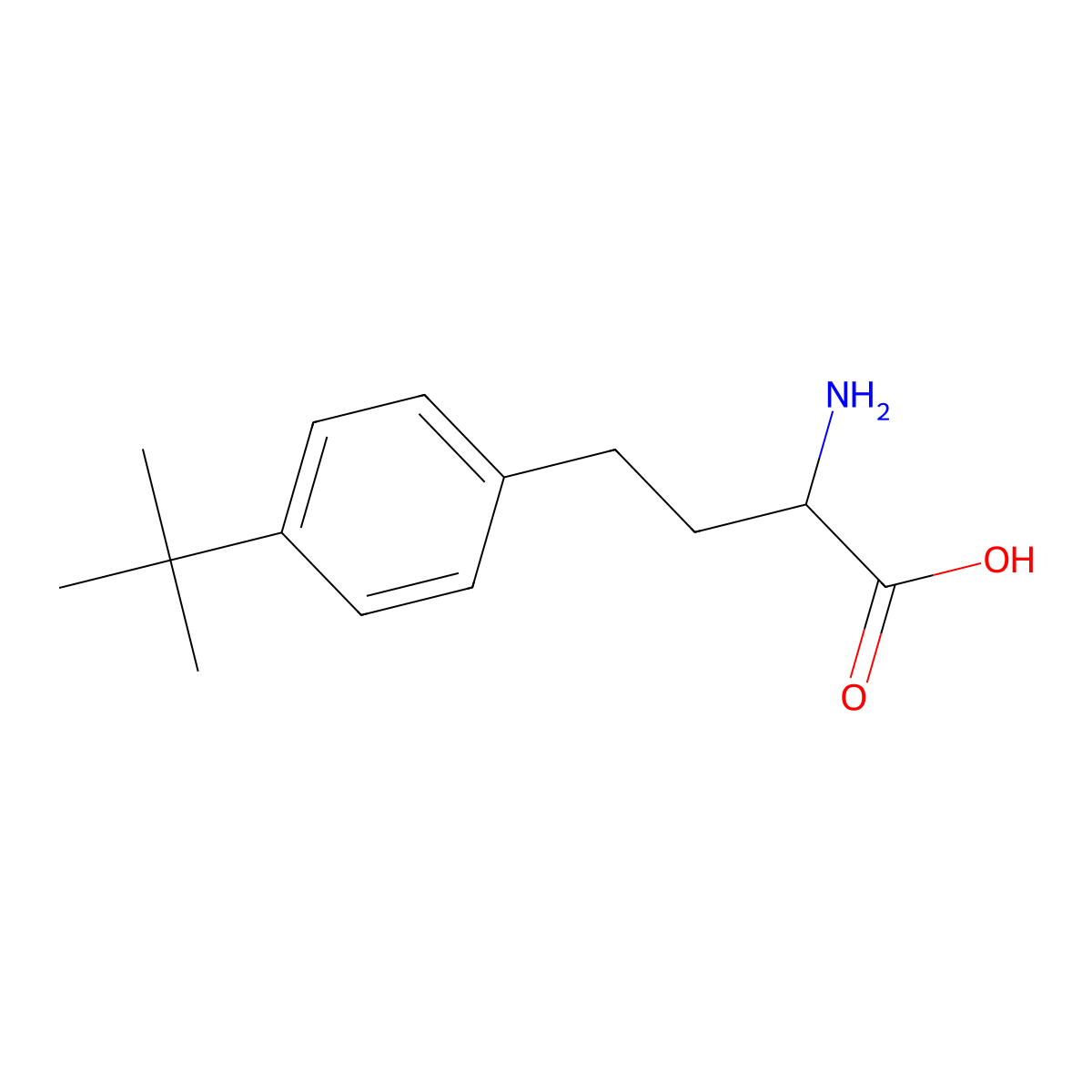 (S)-2-Amino-4-(4-(tert-butyl)phenyl)butanoic acid molecular structure, CAS 368875-98-3