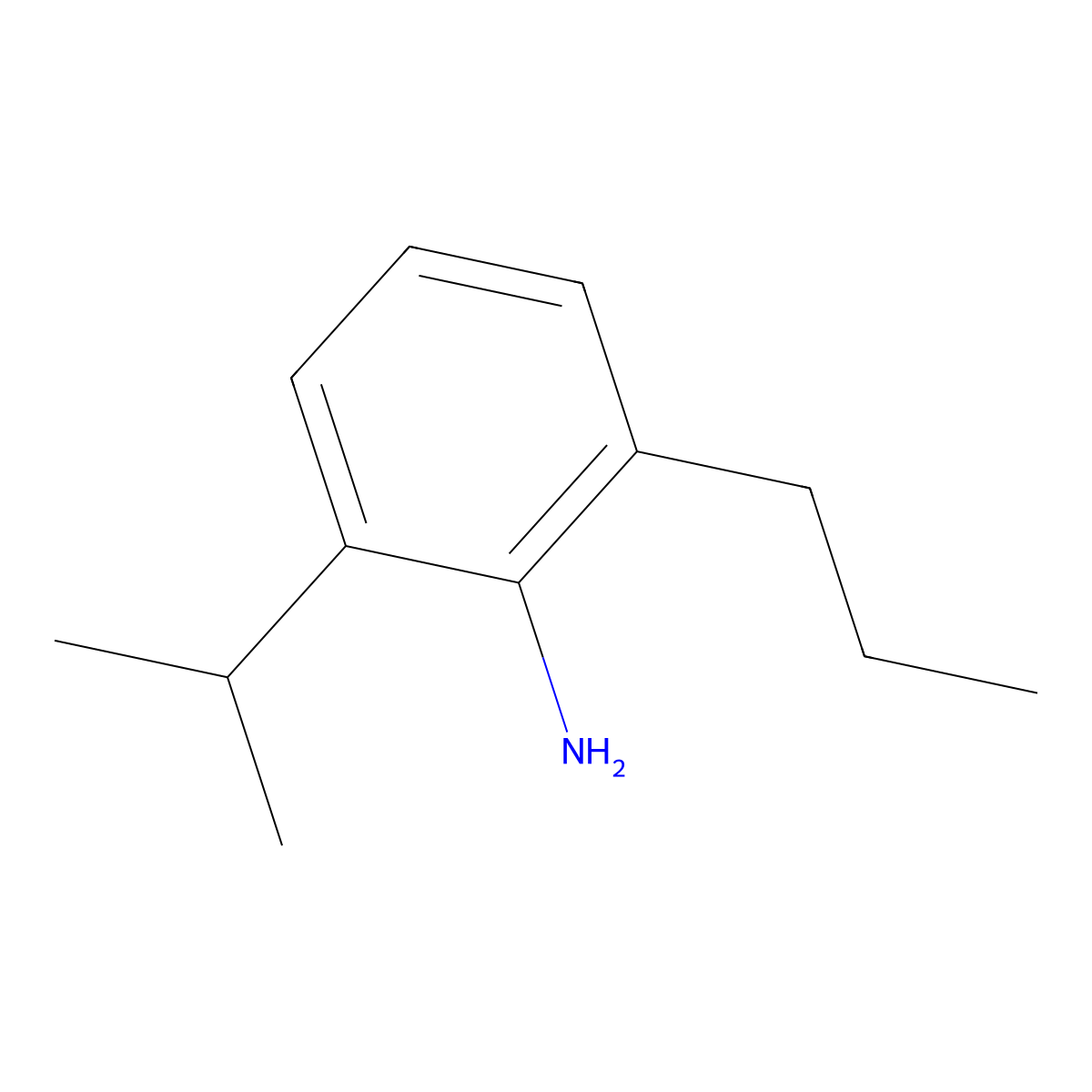2-(Propan-2-yl)-6-propylaniline molecular structure, CAS 368891-63-8