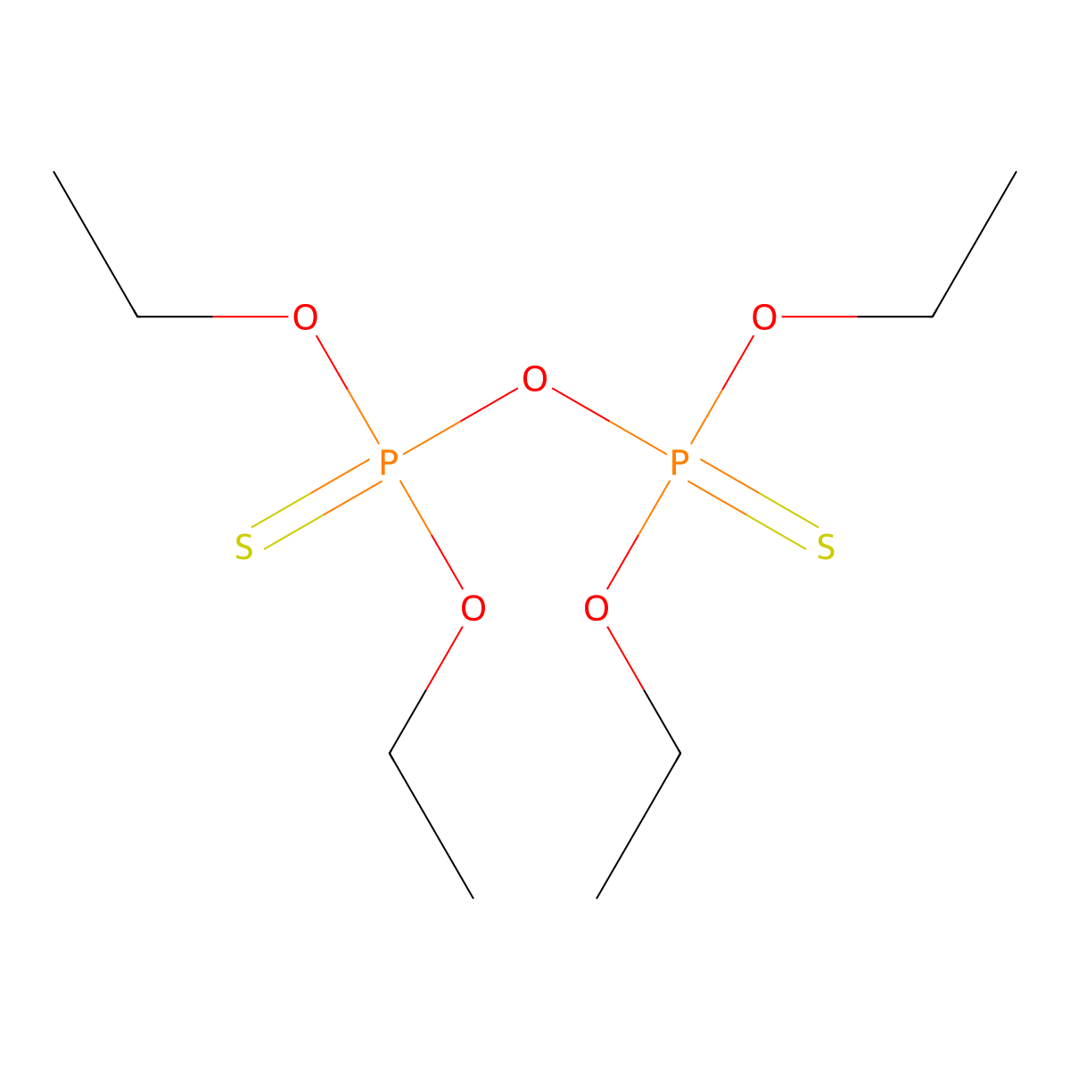 Sulfotep molecular structure, CAS 3689-24-5
