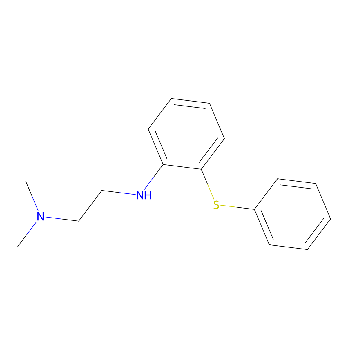 N1,N1-Dimethyl-N2-[2-(phenylthio)phenyl]-1,2-ethanediamine molecular structure, CAS 3689-27-8