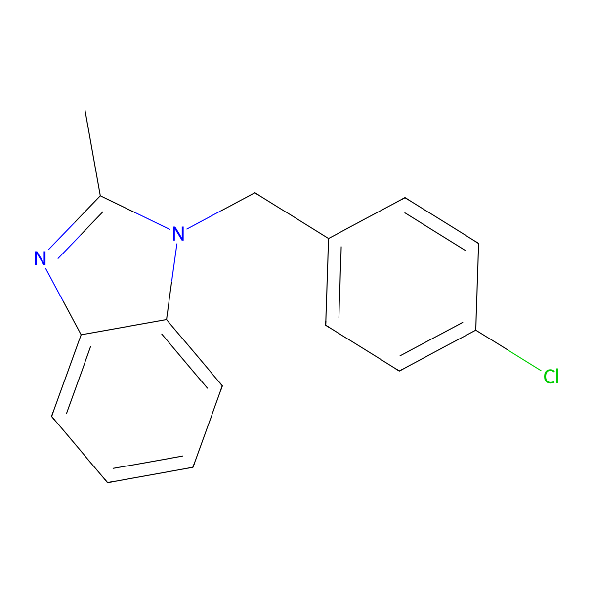 Chlormidazole molecular structure, CAS 3689-76-7