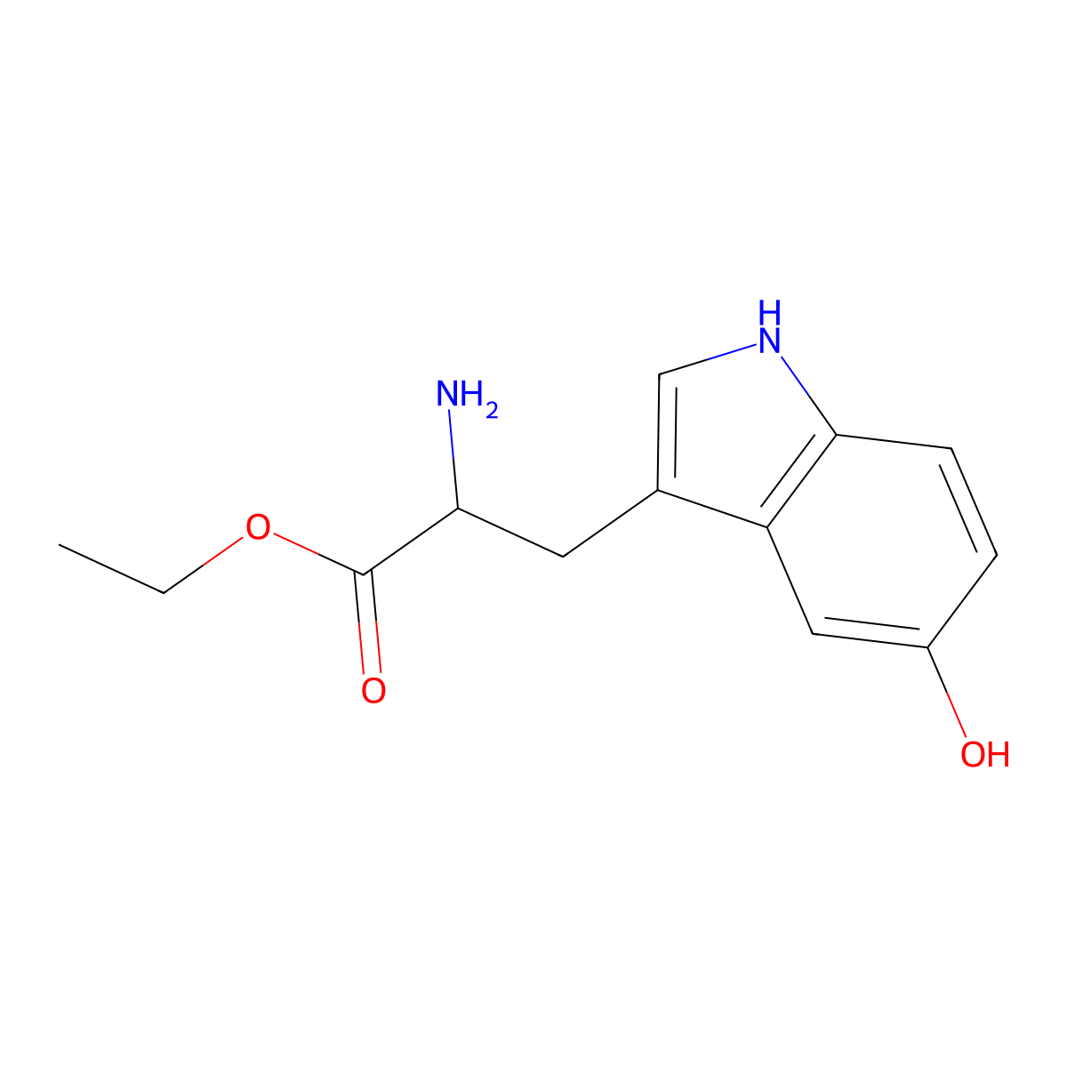 5-Hydroxytryptophan ethyl ester molecular structure, CAS 36892-61-2