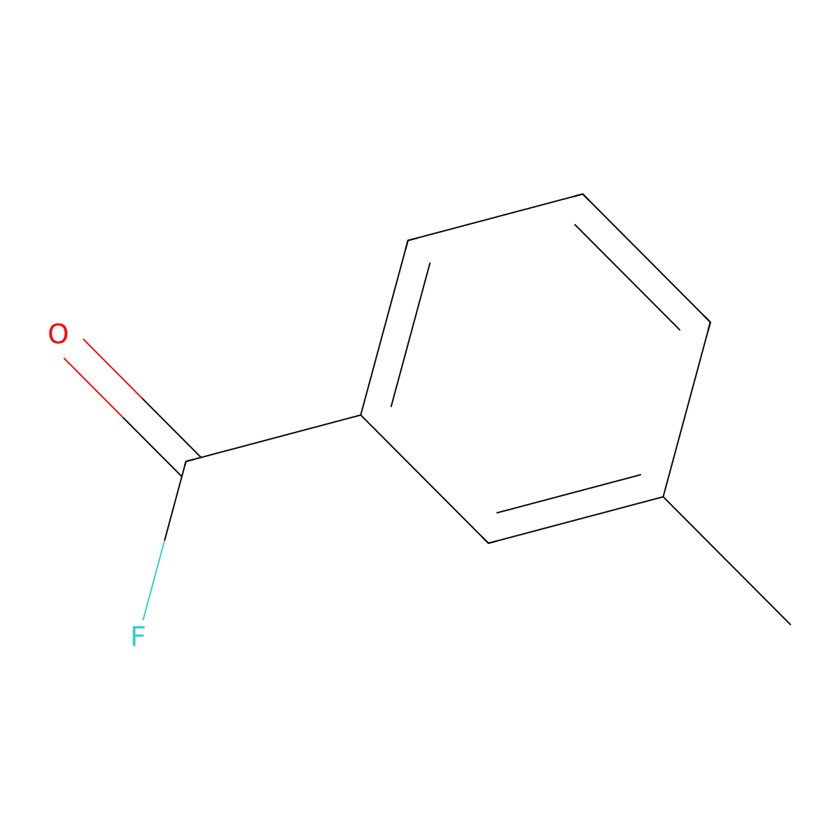 3-methylbenzoyl Fluoride molecular structure, CAS 369-00-6