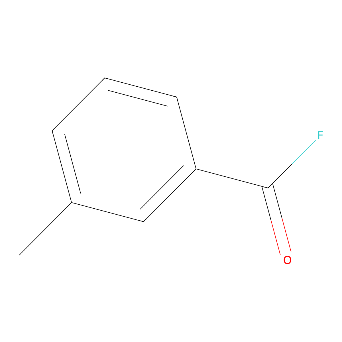 3-methylbenzoyl Fluoride molecular structure, CAS 369-00-6