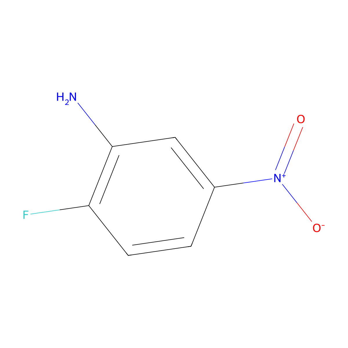2-Fluoro-5-nitroaniline molecular structure, CAS 369-36-8