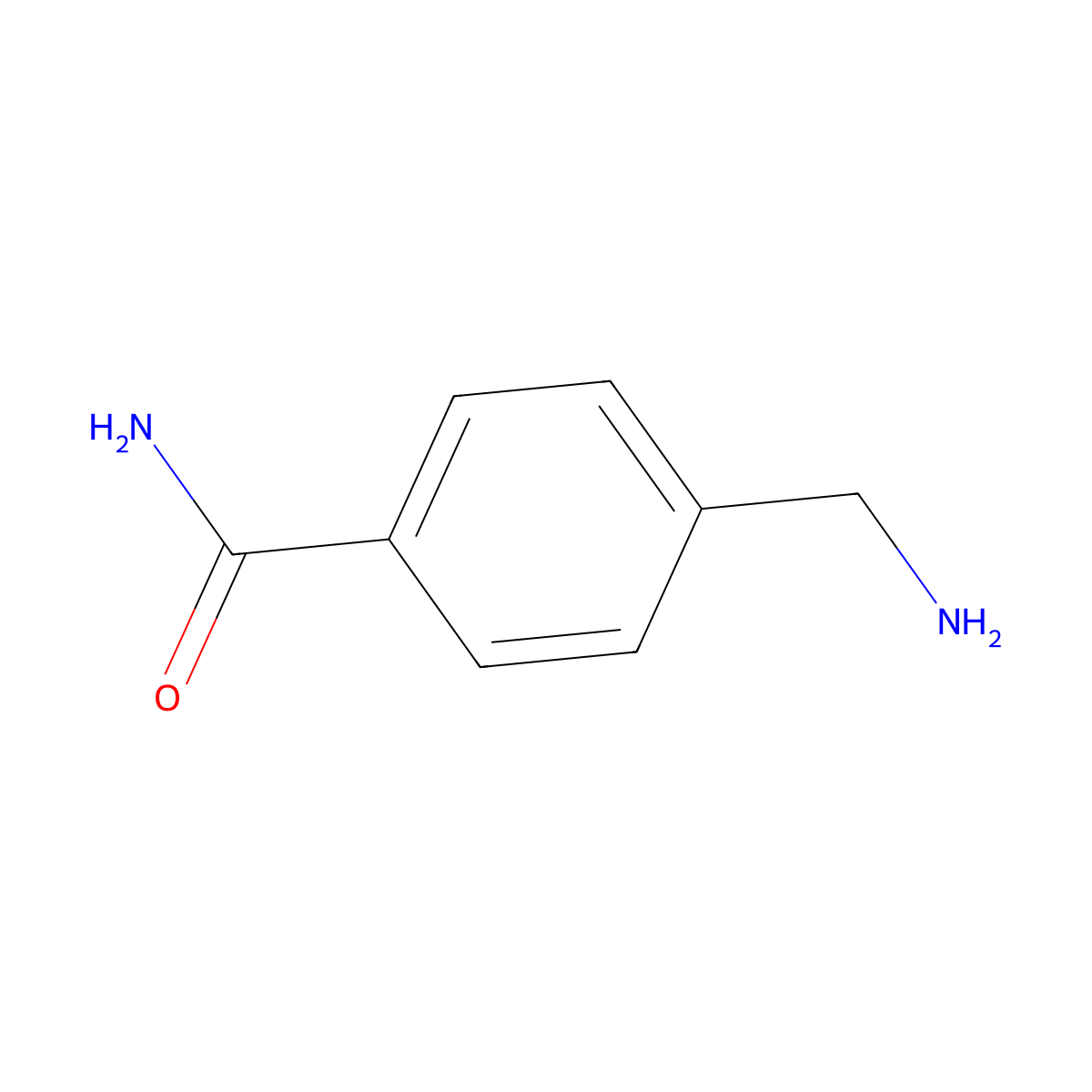 4-(Aminomethyl)benzamide molecular structure, CAS 369-53-9