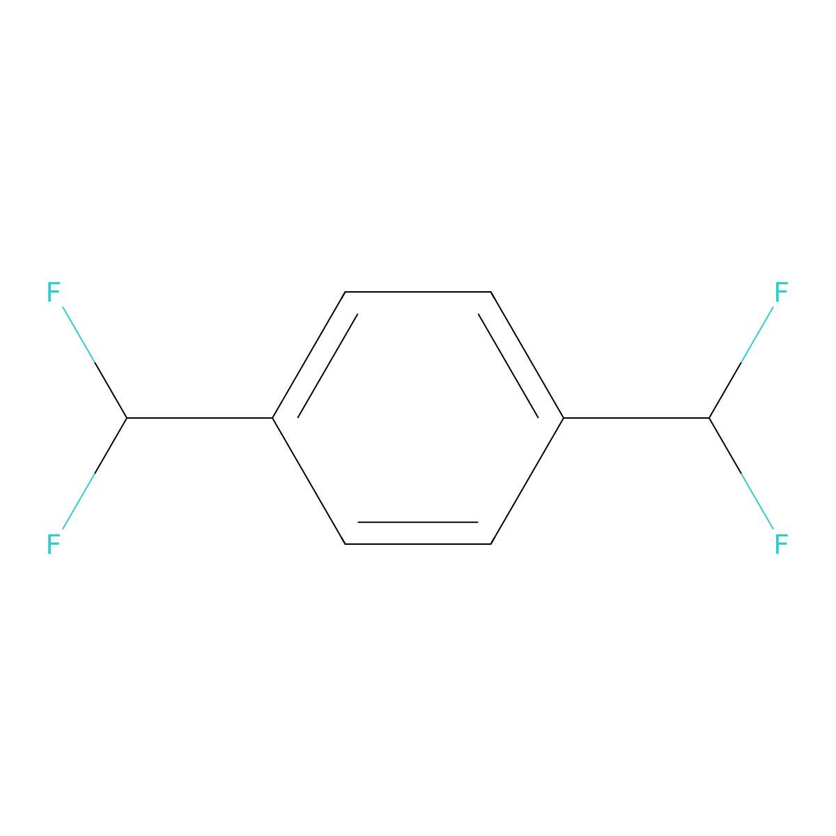 1,4-Bis(difluoromethyl)benzene molecular structure, CAS 369-54-0
