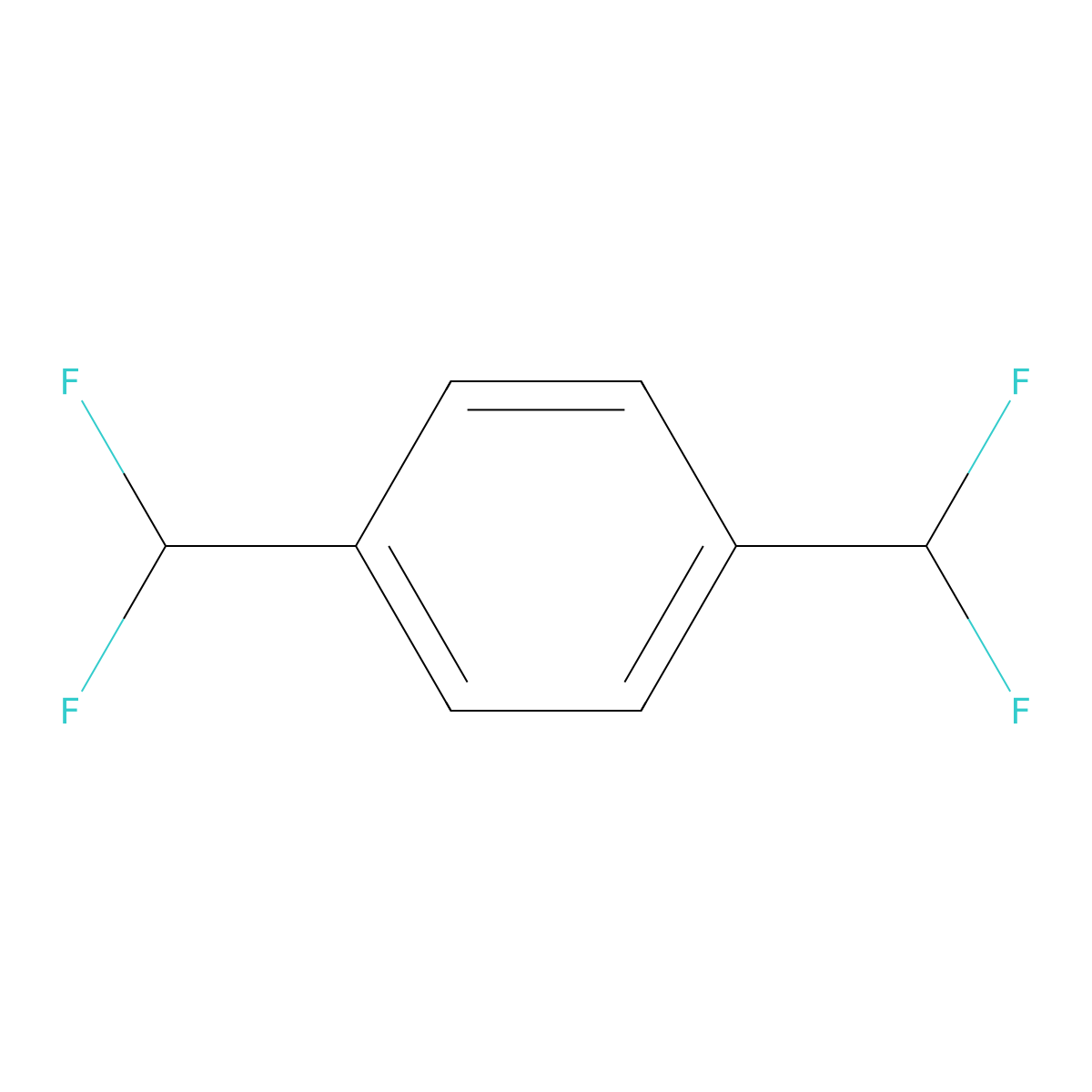 1,4-Bis(difluoromethyl)benzene molecular structure, CAS 369-54-0