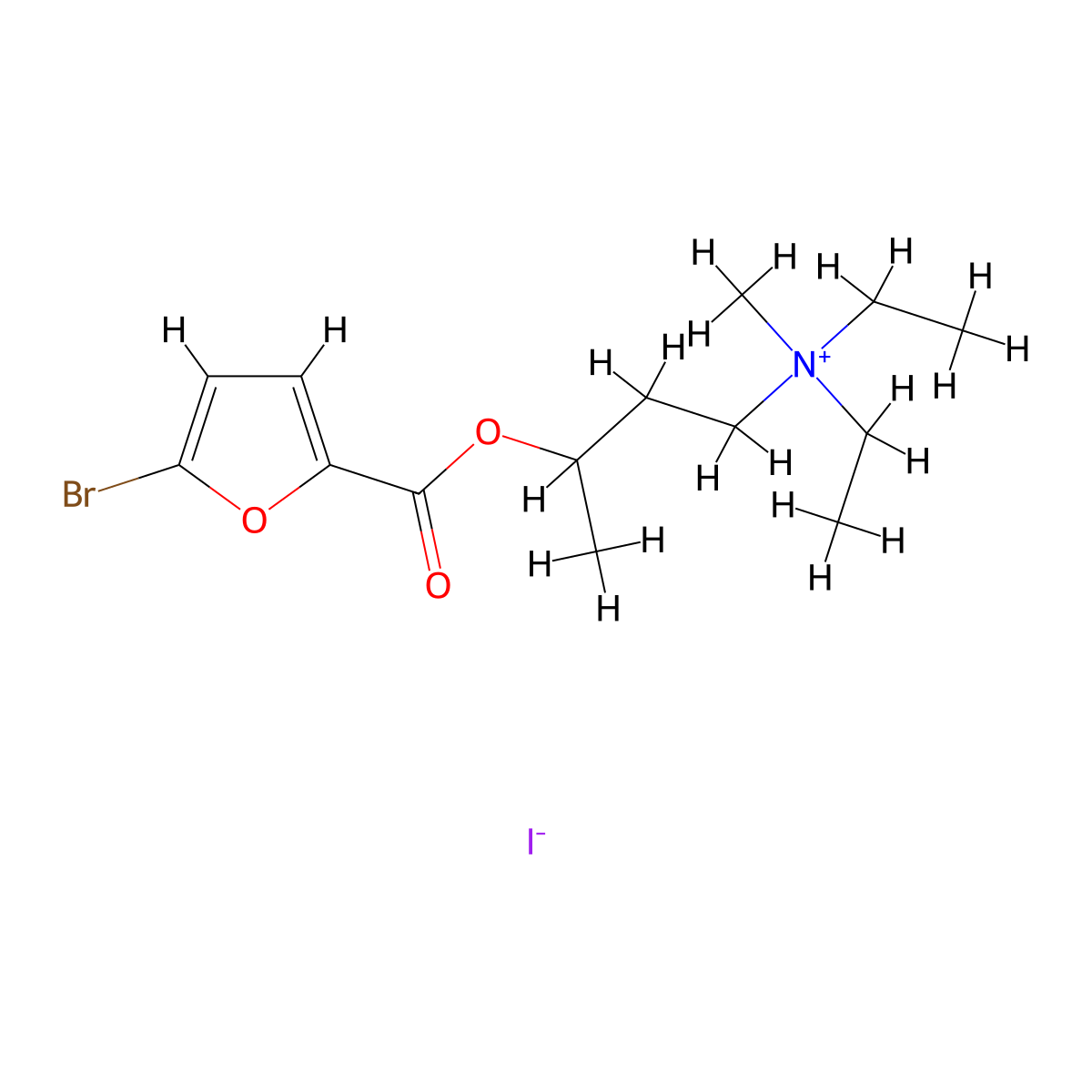 Fubrogonium Iodide molecular structure, CAS 3690-58-2