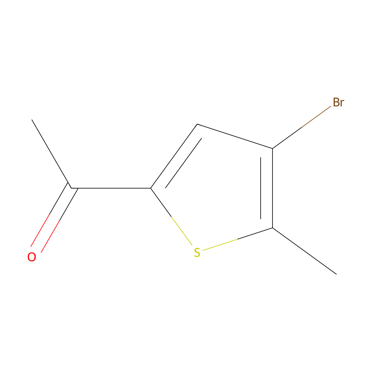 1-(4-Bromo-5-methyl-thiophen-2-yl)-ethanone molecular structure, CAS 36901-17-4