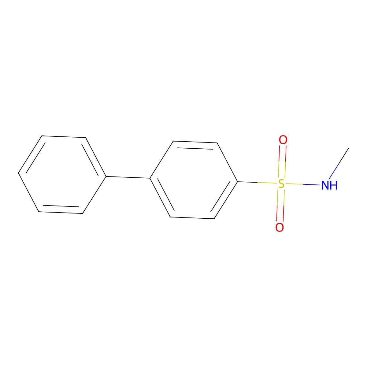 n-Methylbiphenyl-4-sulfonamide molecular structure, CAS 36901-22-1