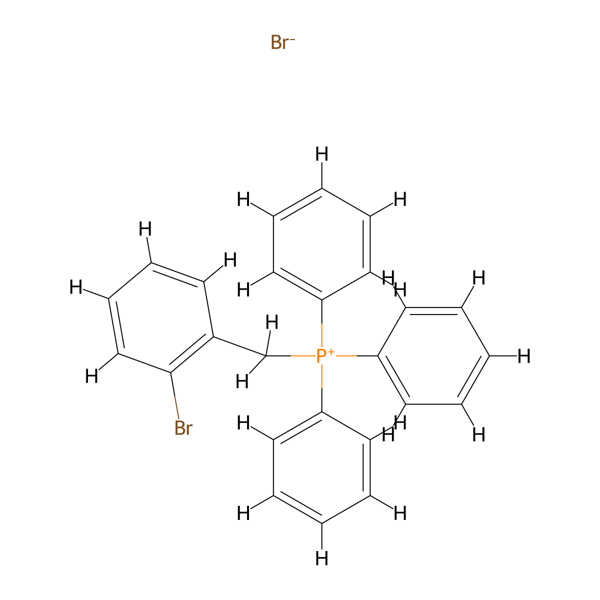 (2-Bromobenzyl)triphenylphosphonium bromide molecular structure, CAS 36901-75-4