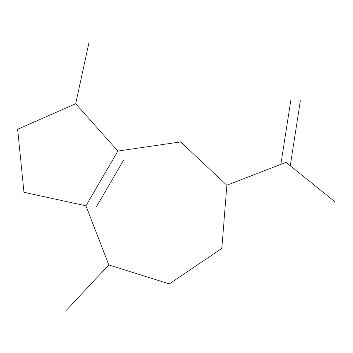 alpha-Guaiene molecular structure, CAS 3691-12-1