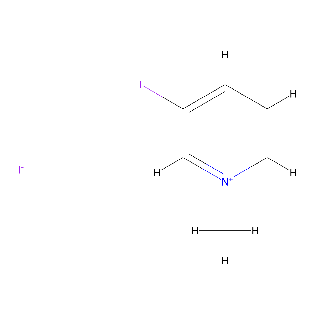 3-Iodo-1-methylpyridin-1-ium iodide molecular structure, CAS 36913-38-9