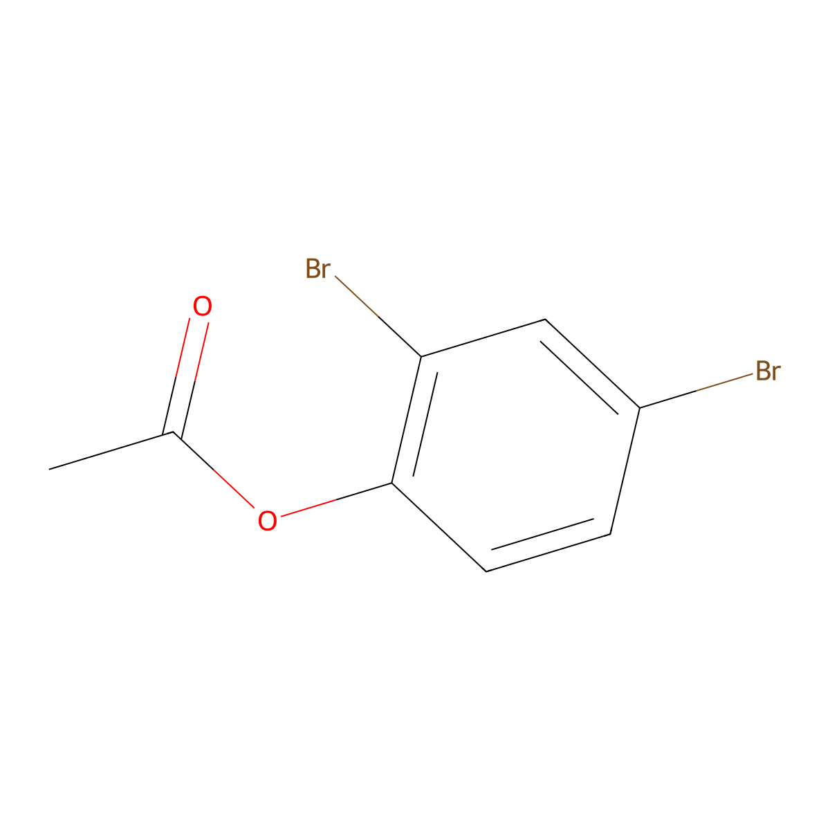 2,4-Dibromophenyl acetate molecular structure, CAS 36914-79-1