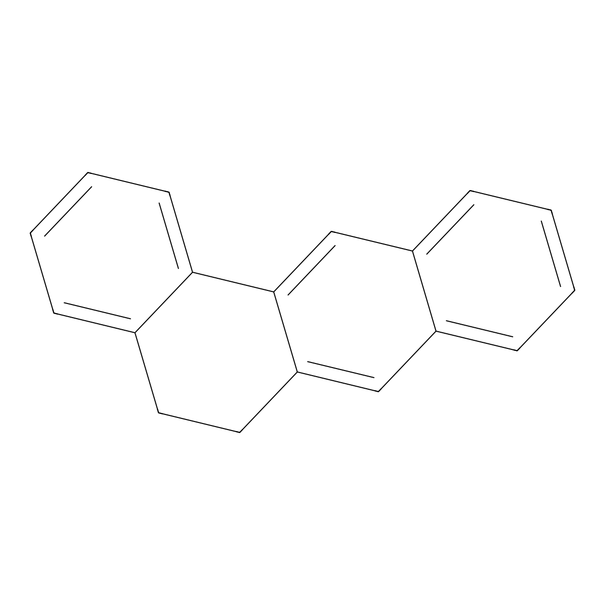 Benz(a)anthracene, 5,6-dihydro- molecular structure, CAS 36914-99-5