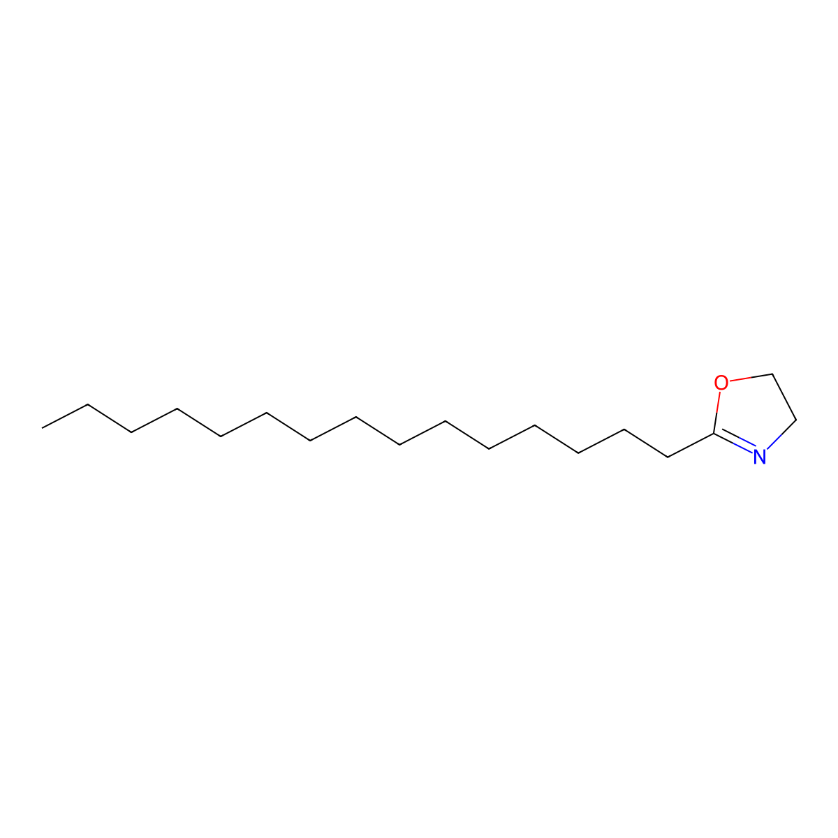 2-Pentadecyl-2-oxazoline molecular structure, CAS 36919-66-1