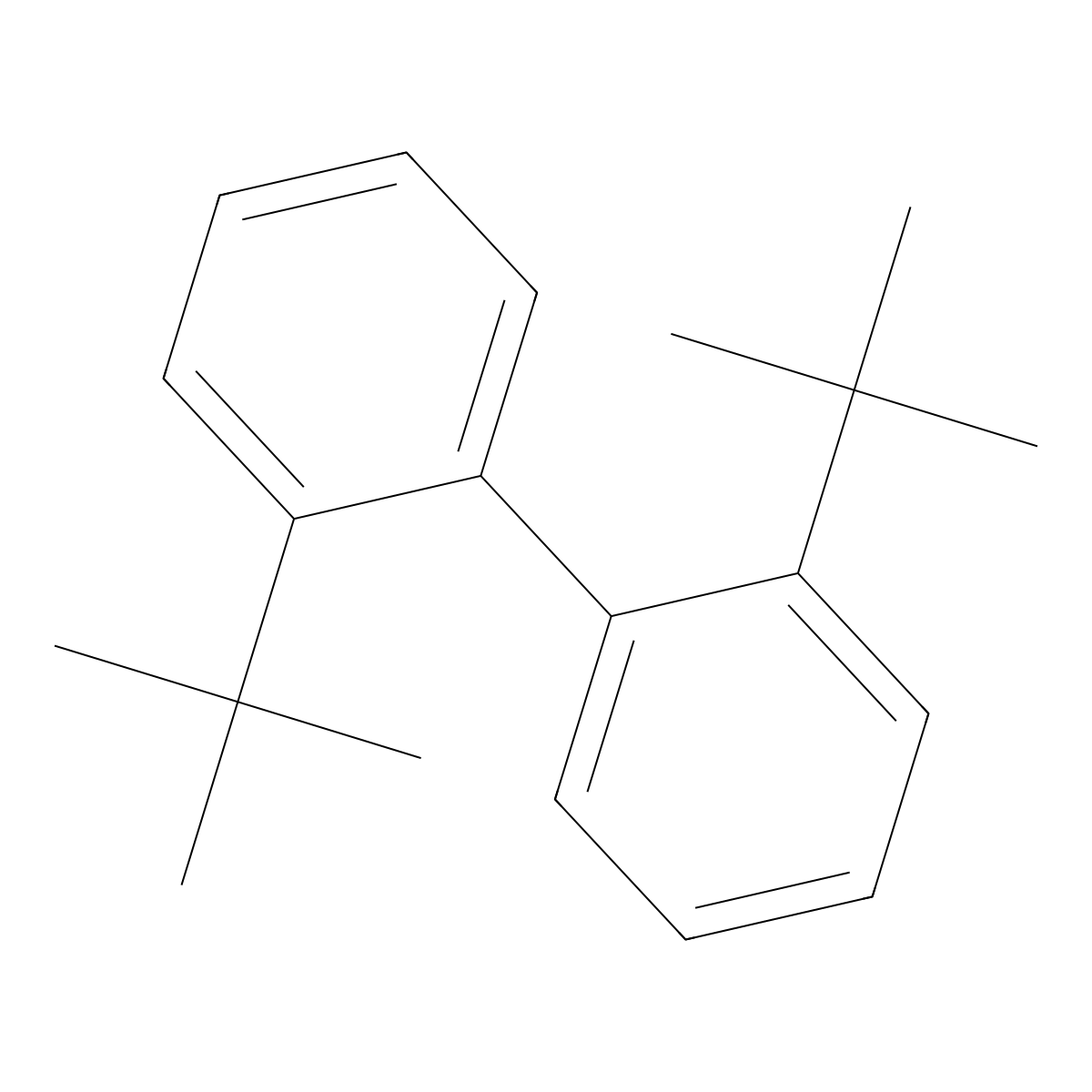 2,2'-Di-tert-butylbiphenyl molecular structure, CAS 36919-89-8