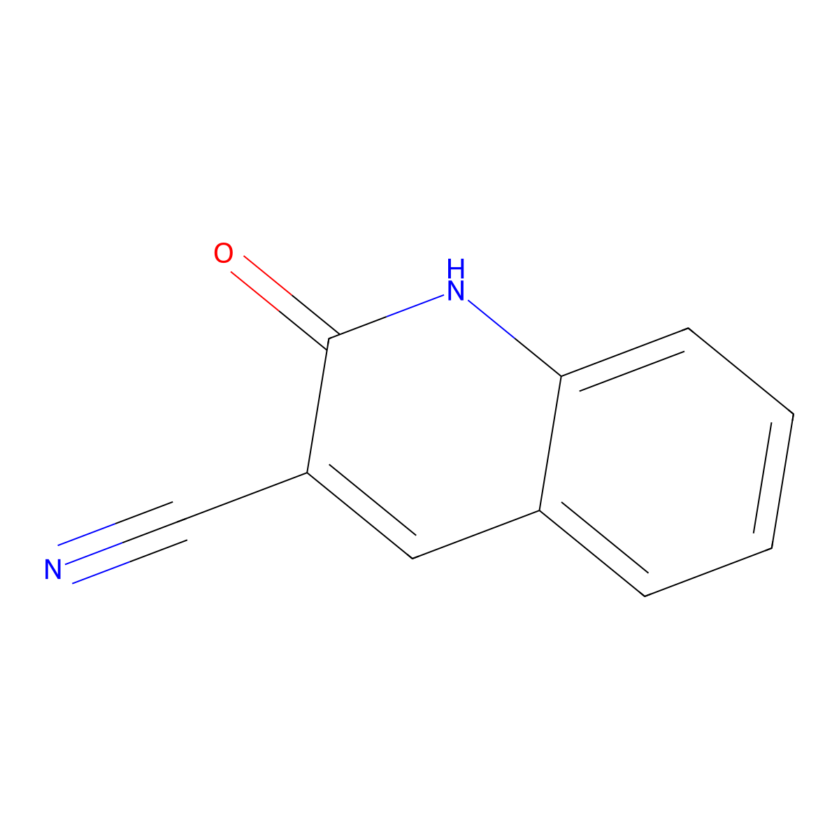 2-Oxo-1,2-dihydroquinoline-3-carbonitrile molecular structure, CAS 36926-82-6