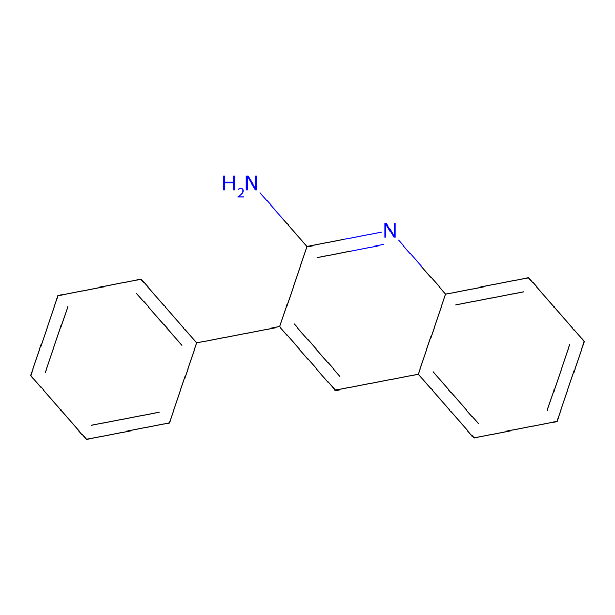 2-Amino-3-phenylquinoline molecular structure, CAS 36926-84-8