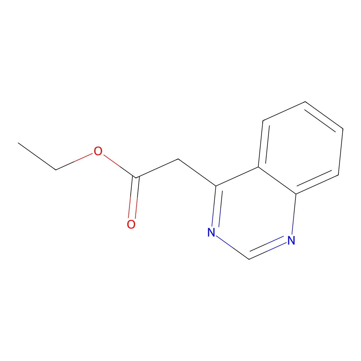 Ethyl Quinazoline-4-acetate molecular structure, CAS 36926-85-9