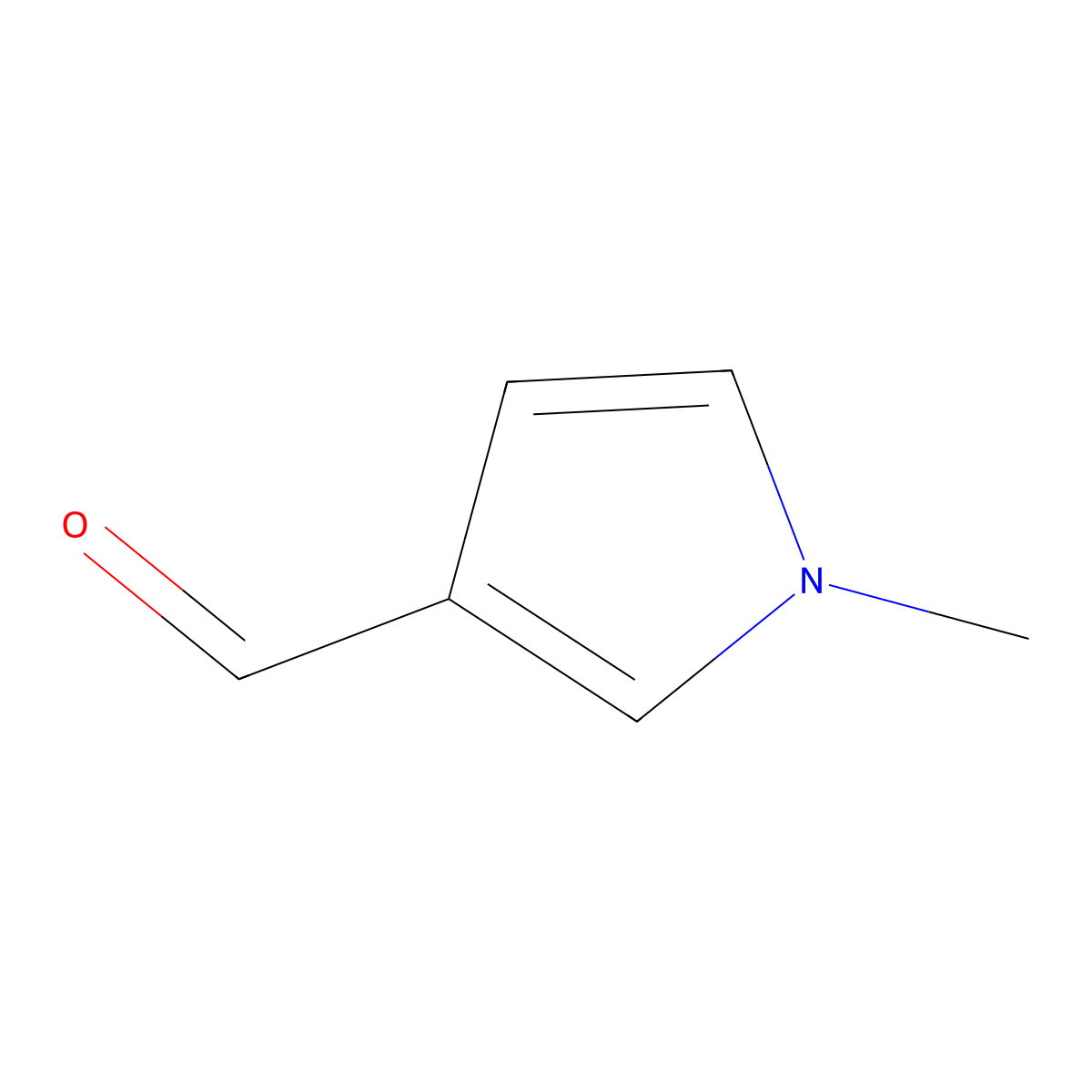 1-methyl-1H-pyrrole-3-carbaldehyde molecular structure, CAS 36929-60-9