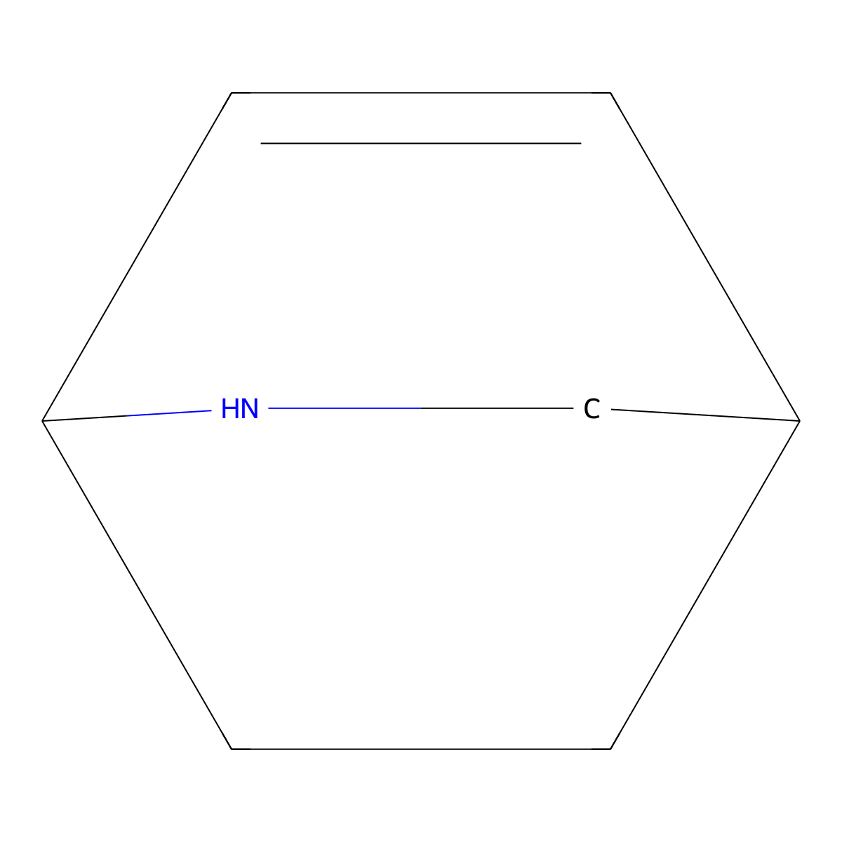 2-Azabicyclo(2.2.2)oct-5-ene molecular structure, CAS 3693-58-1