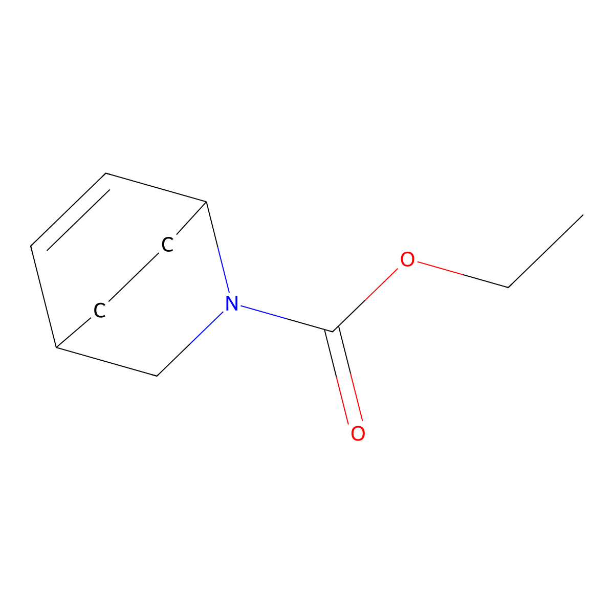 2-Azabicyclo(2.2.2)oct-5-ene-2-carboxylic acid, ethyl ester molecular structure, CAS 3693-69-4