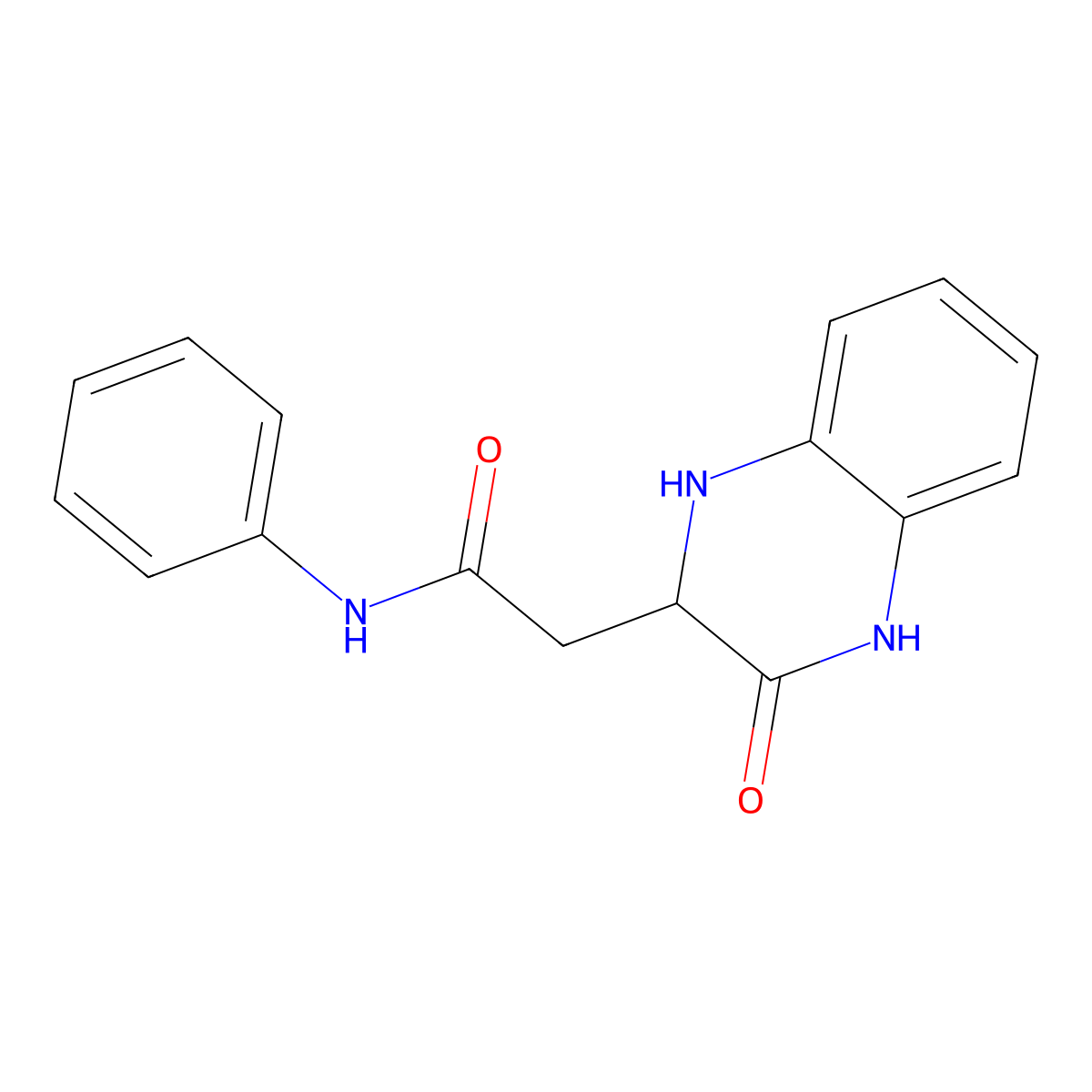 2-(3-Oxo-1,2,3,4-tetrahydroquinoxalin-2-yl)-N-phenylacetamide molecular structure, CAS 36932-40-8