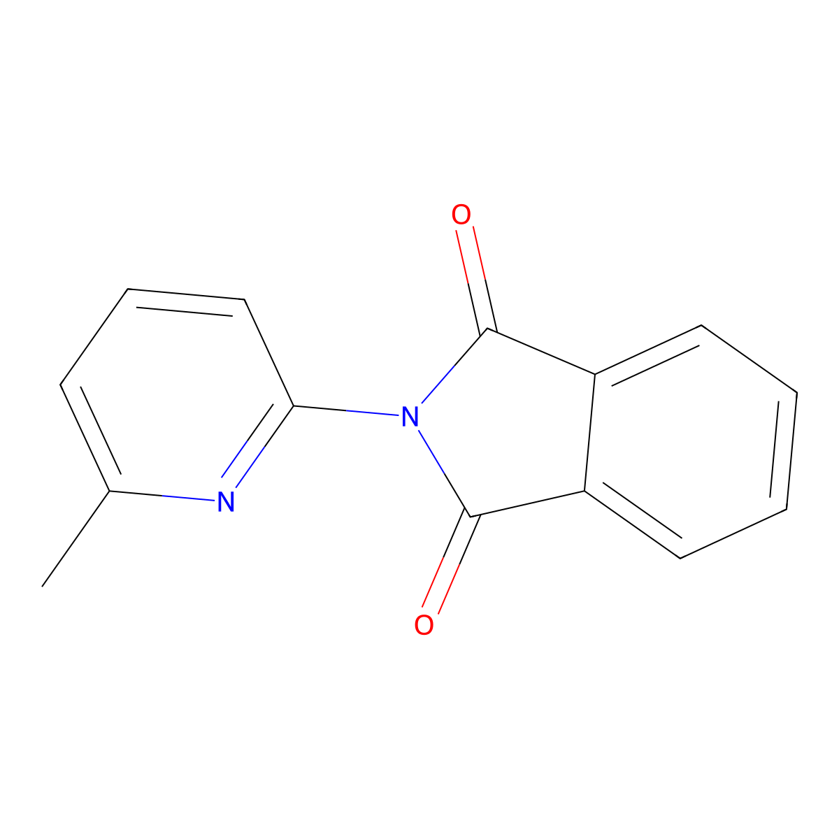 6-Methyl-2-(phthalimido)pyridine molecular structure, CAS 36932-61-3
