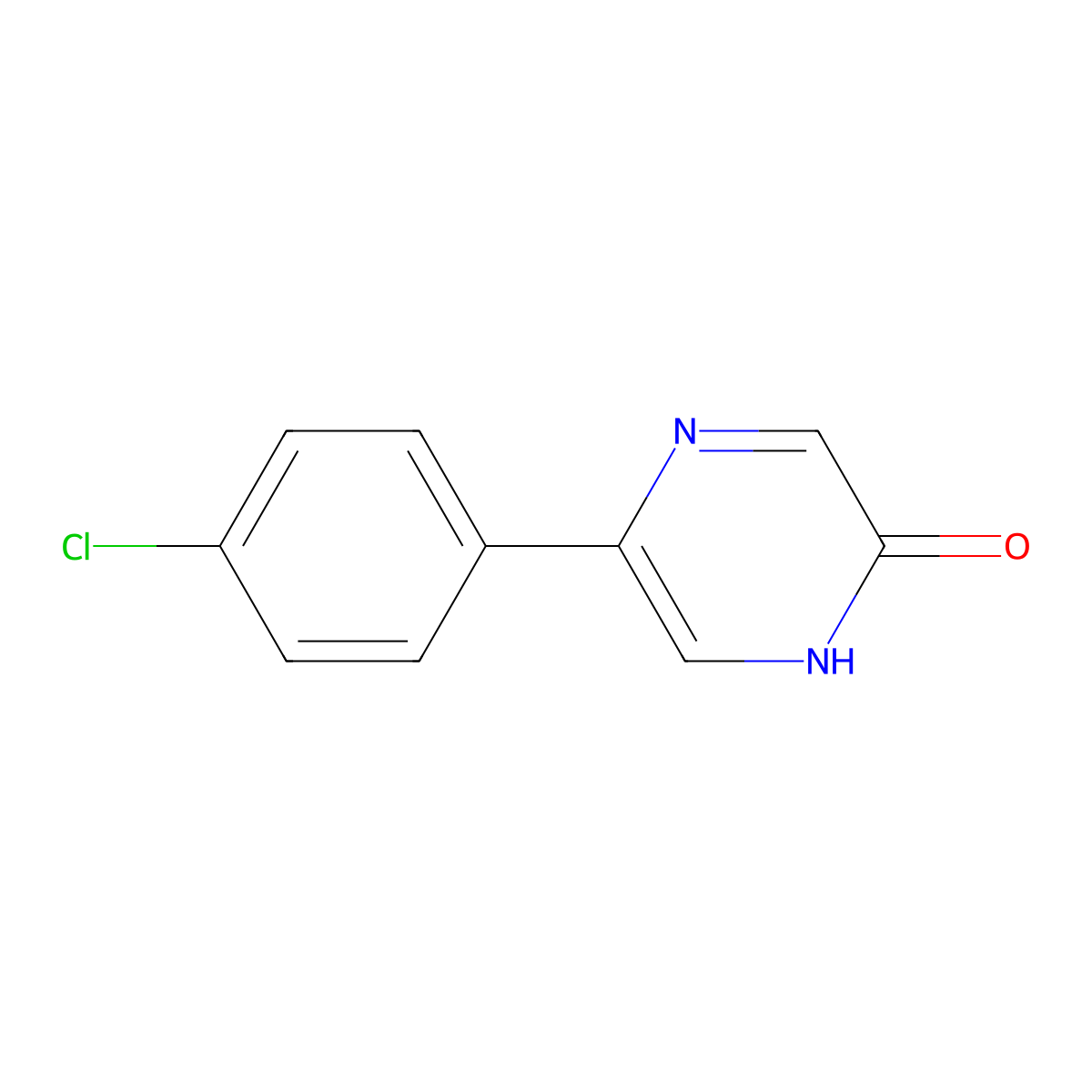 5-(4-Chlorophenyl)pyrazin-2-ol molecular structure, CAS 36932-77-1