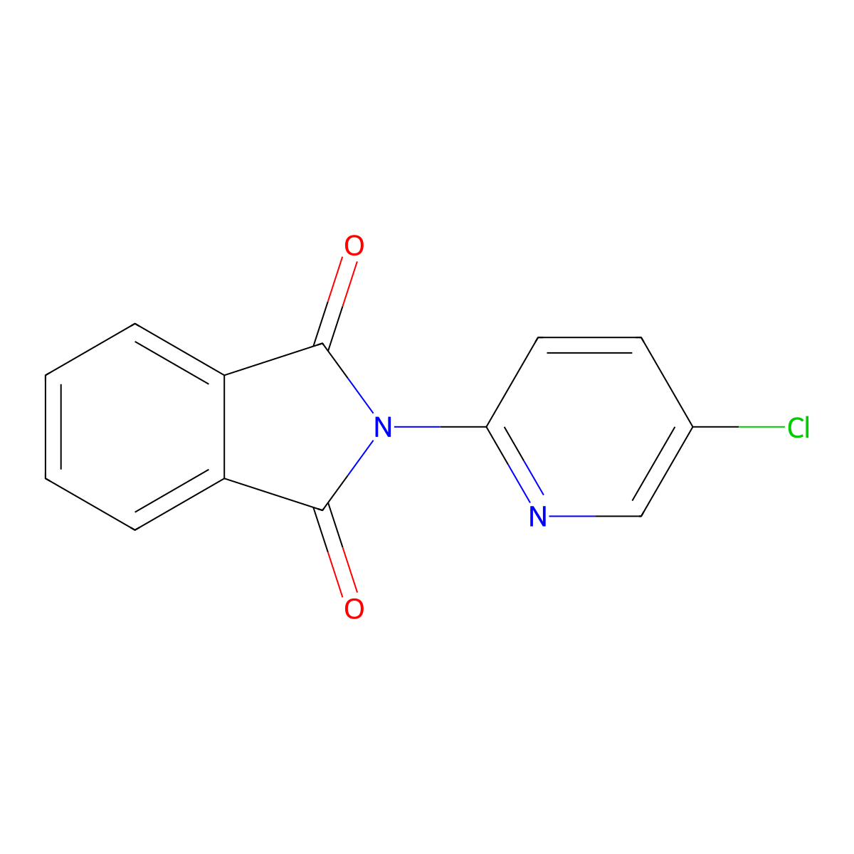 N-(5-Chloro-2-pyridyl)phthalimide molecular structure, CAS 36935-88-3