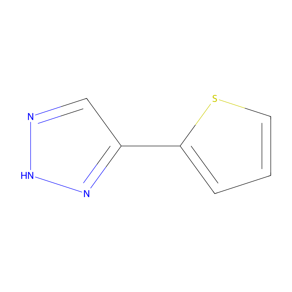 5-(Thiophen-2-yl)-1H-1,2,3-triazole molecular structure, CAS 369363-68-8