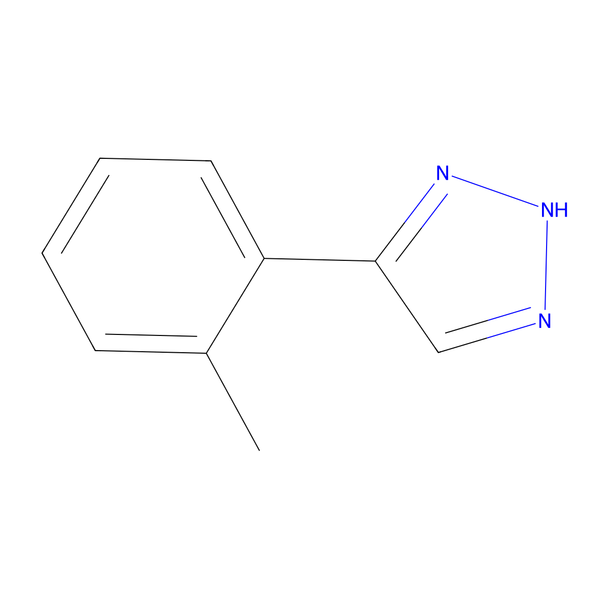 5-(2-methylphenyl)-1H-1,2,3-triazole molecular structure, CAS 369363-70-2