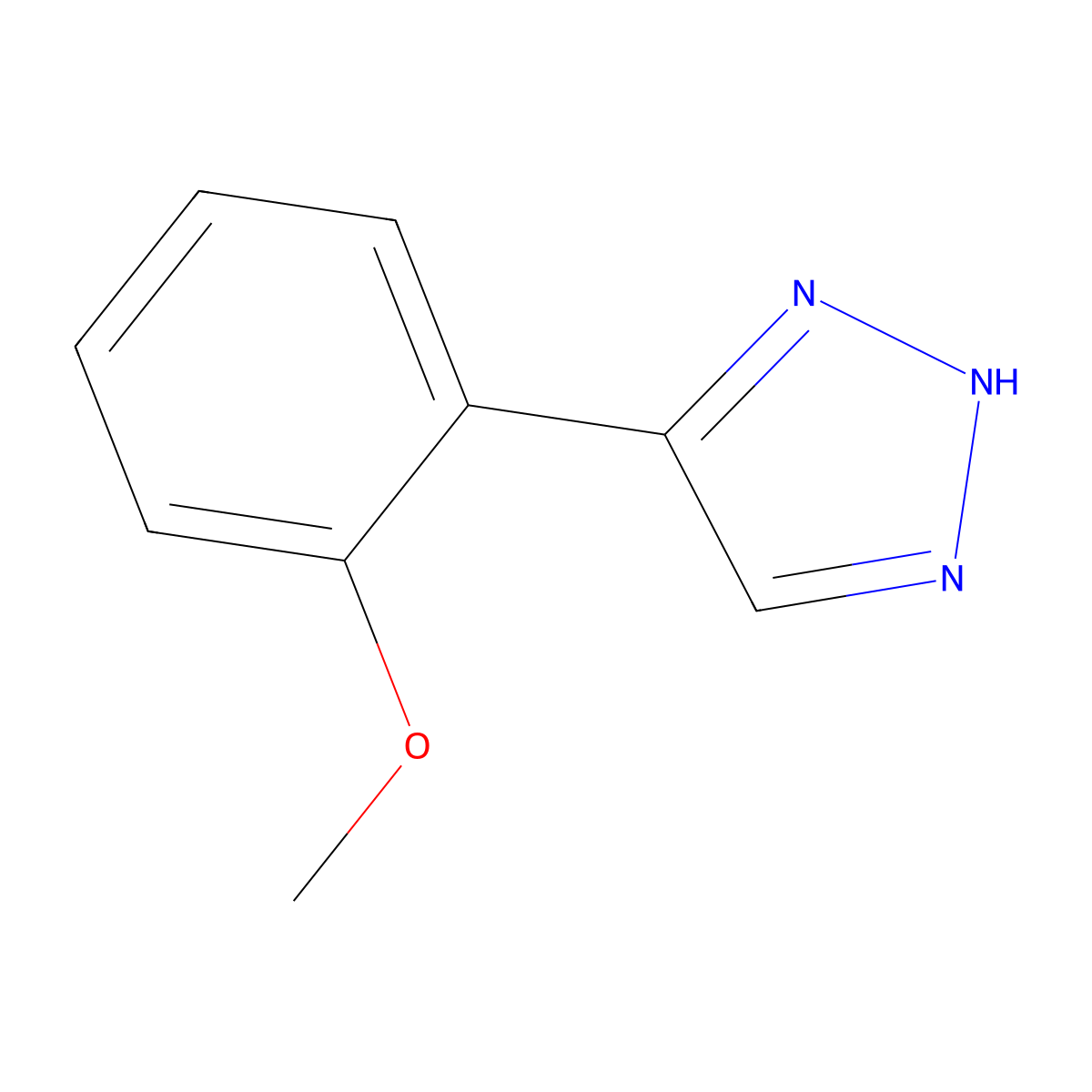 5-(2-Methoxyphenyl)-1H-1,2,3-triazole molecular structure, CAS 369363-77-9