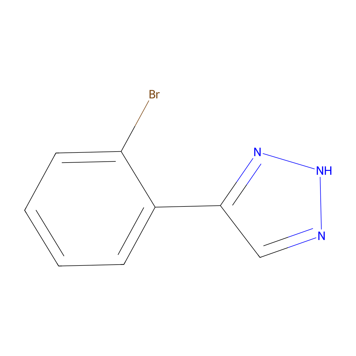 5-(2-Bromophenyl)-1H-1,2,3-triazole molecular structure, CAS 369363-78-0