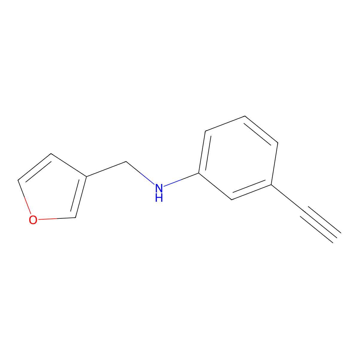 N-(3-Ethynylphenyl)-3-furanmethanamine molecular structure, CAS 369363-99-5