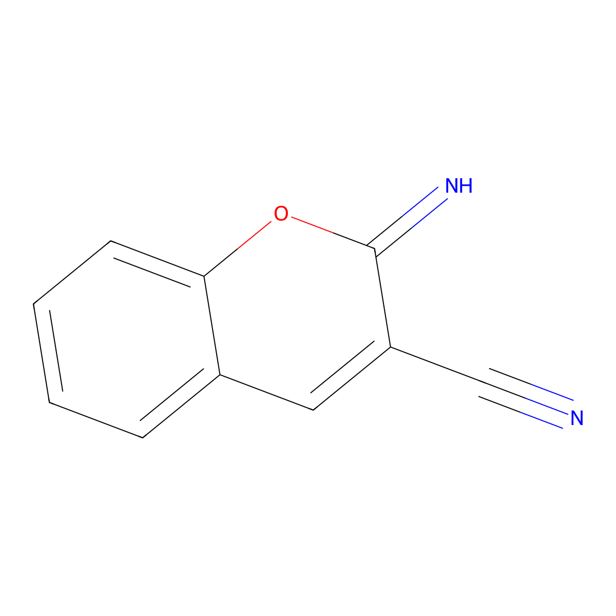 2-Iminochromene-3-carbonitrile molecular structure, CAS 36937-71-0