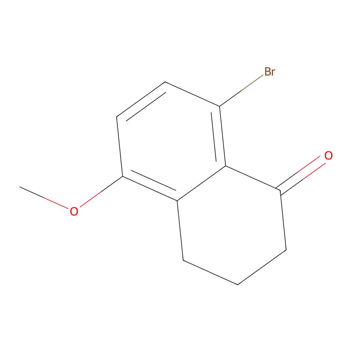8-Bromo-5-methoxy-1,2,3,4-tetrahydronaphthalen-1-one molecular structure, CAS 36939-44-3