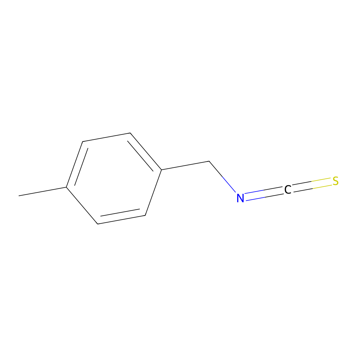 1-(Isothiocyanatomethyl)-4-methylbenzene molecular structure, CAS 3694-46-0
