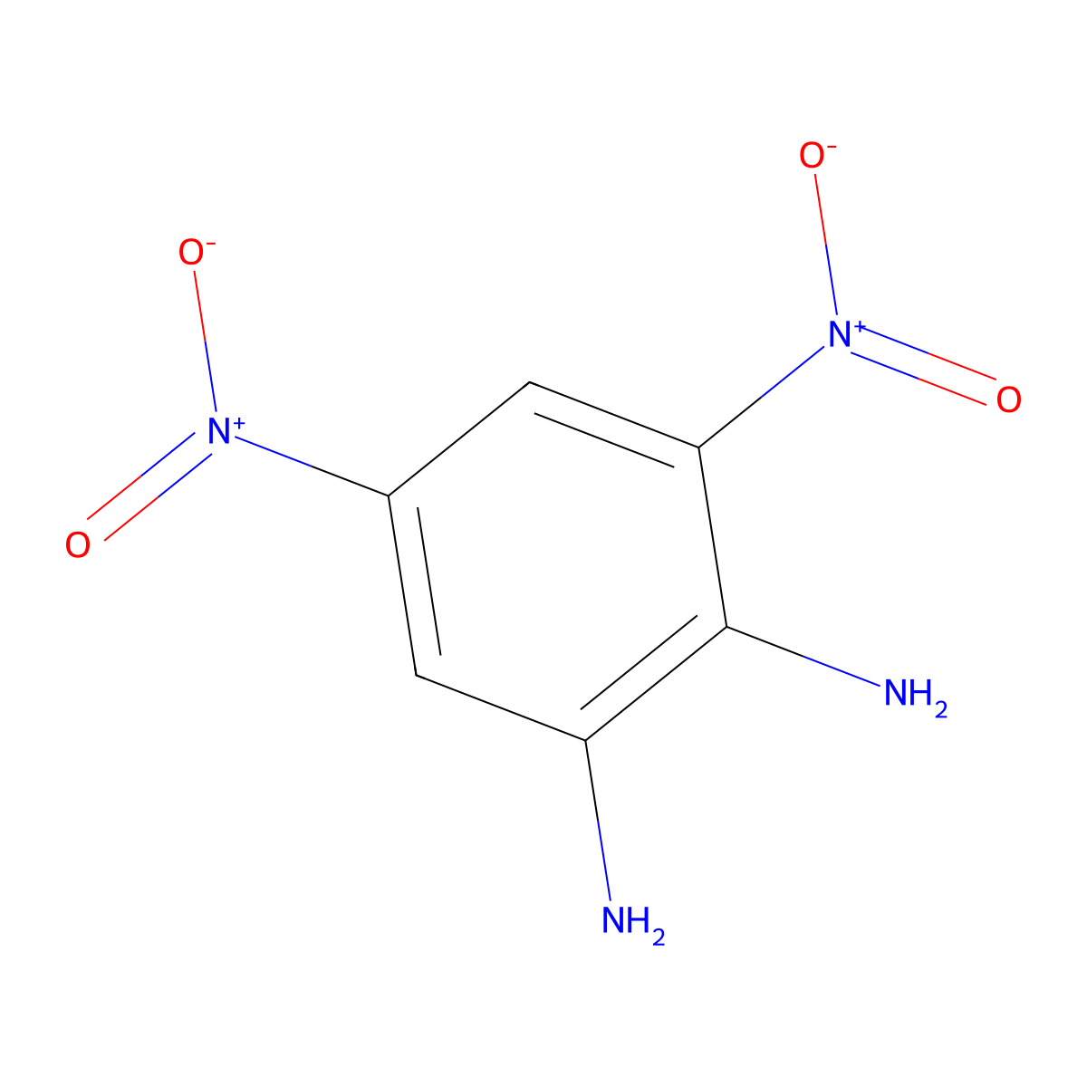 2-Amino-3,5-dinitrophenylamine molecular structure, CAS 3694-51-7